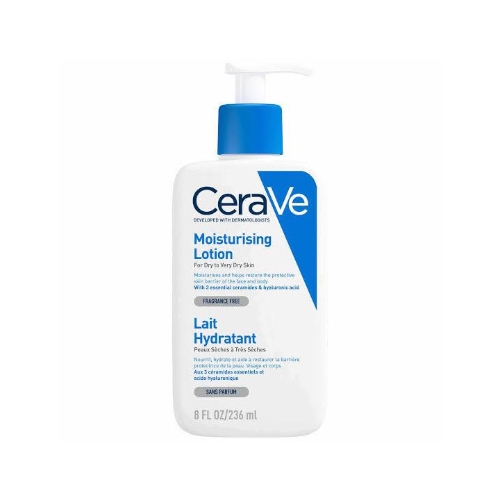 CeraVe Lait Hydratant Peaux Sèches à Très Sèches 236ml – Livraison 69 wilayas – Paiement CIB, Dahabia ou à la livraison