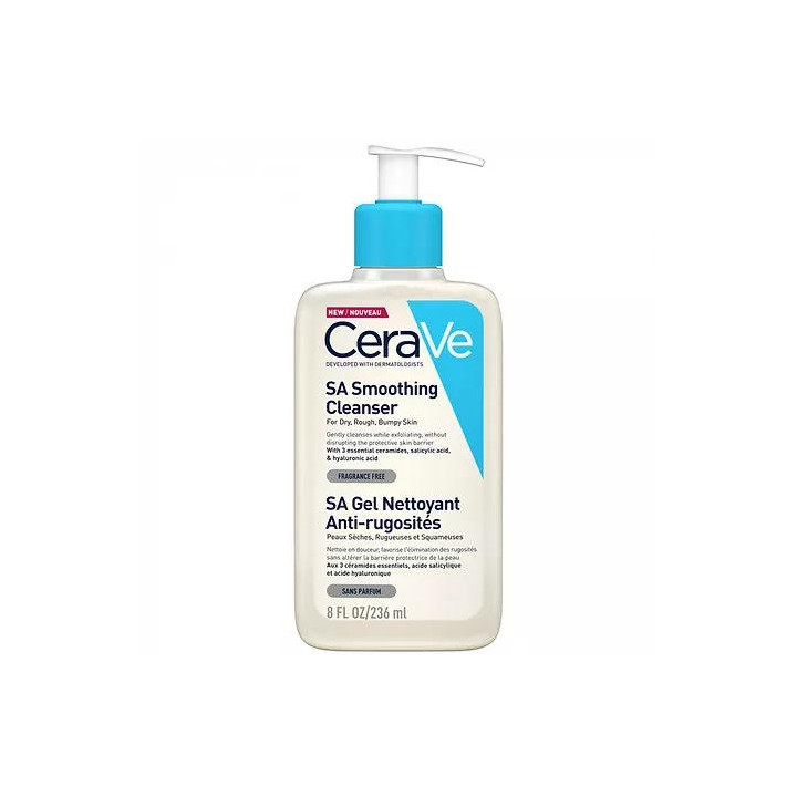 CeraVe SA Gel Nettoyant Anti-rugosités 236ml – Livraison 69 wilayas – Paiement CIB, Dahabia ou à la livraison