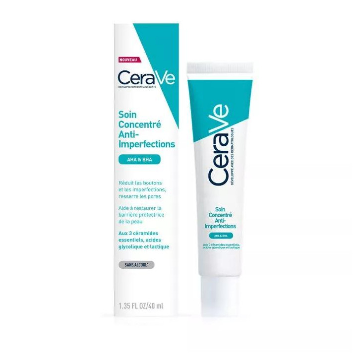 CeraVe Soin Concentré Anti-Imperfections AHA & BHA 40ml – Livraison 69 wilayas – Paiement CIB, Dahabia ou à la livraison