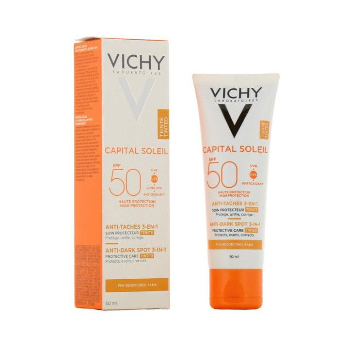Vichy Capital Soleil Soin Protecteur Teinté Anti-Taches 3-EN-1 SPF 50+ 50ml