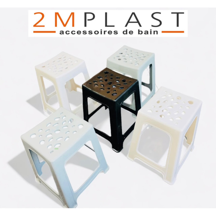 Tabouret Plastique Ajouré Multi-usage Salle de Bain et Cuisine – Livraison 69 wilayas – Paiement CIB, Dahabia ou à la livraison