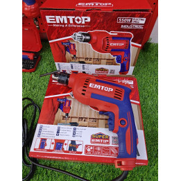 Perceuse Électrique EMTOP 550W Vitesse Variable et Rotation Inversible
