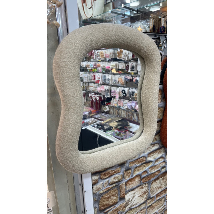 Miroir Décoratif avec Bordure Rembourrée – Livraison 69 wilayas – Paiement CIB, Dahabia ou à la livraison