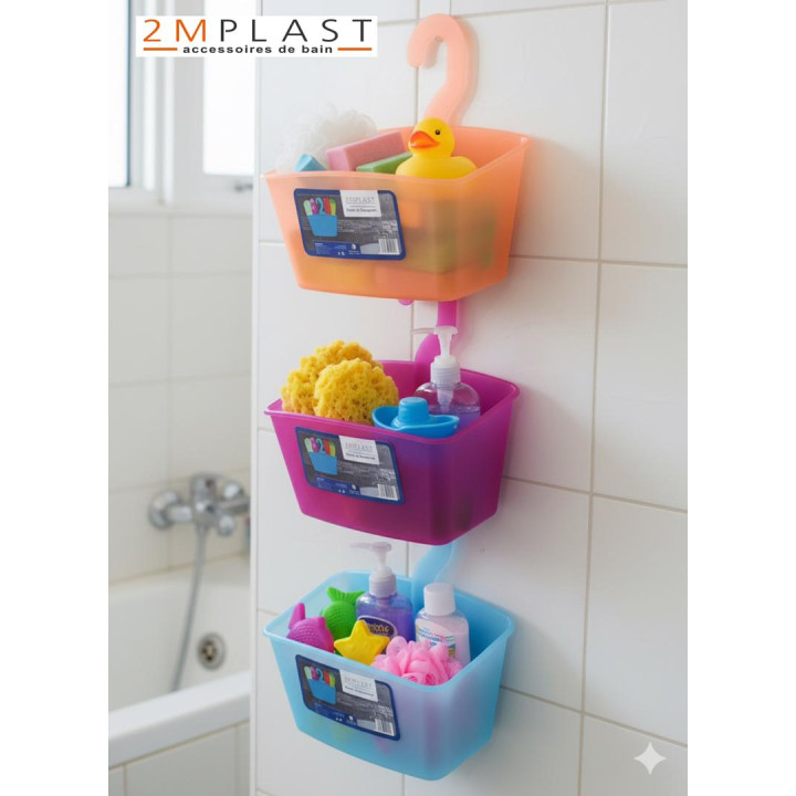Panier de Rangement Suspendu Multi-usage Salle de Bain et Cuisine 