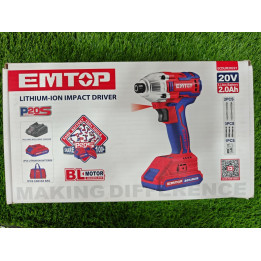 Sécateur Électrique Sans Fil EMTOP Brushless 2 Batteries et Accessoires