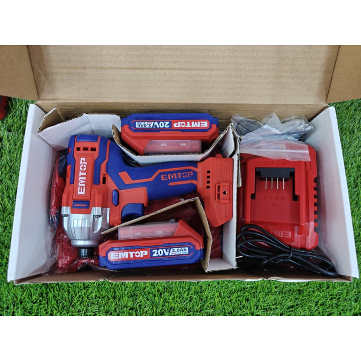 Sécateur Électrique Sans Fil EMTOP Brushless 2 Batteries et Accessoires