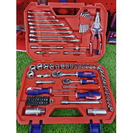 EMTOP Coffret d'Outils 91 Pièces 1/4" & 3/8" Caisse Rigide – Livraison 69 wilayas – Paiement CIB, Dahabia ou à la livraison