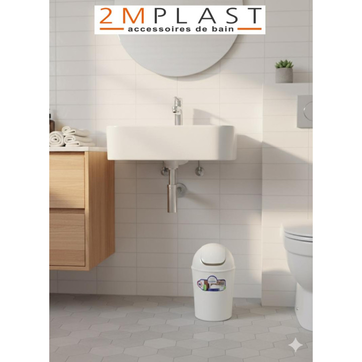 Corbeille 2MPLAST – Design pratique pour salle de bain | Bifih Algérie