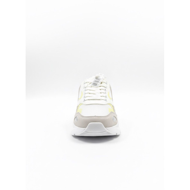 Basket Femme – Sneakers Chunky Blanc, Beige & Jaune