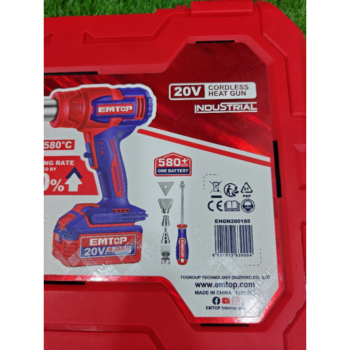 Pistolet Thermique Sans Fil 20V EMTOP – Livraison 69 wilayas – Paiement CIB, Dahabia ou à la livraison
