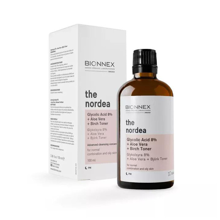 Bionnex The Nordea Toner Glycolic Acid 8% Aloe Vera Birch 100 ml – Livraison 69 wilayas