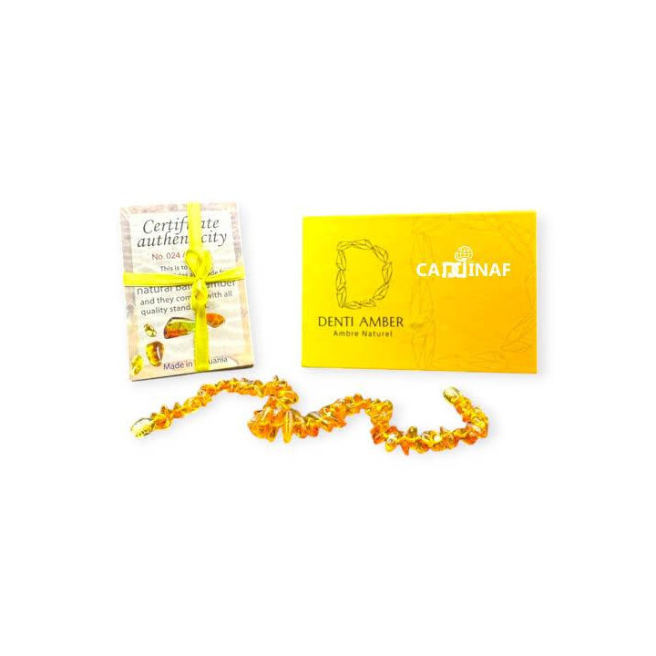 Denti Amber Collier d'Ambre Naturel Cattinaf – Livraison 69 wilayas – Paiement CIB, Dahabia ou à la livraison