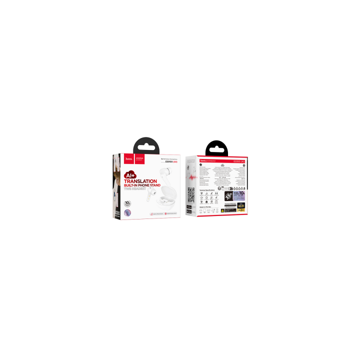 Hoco EQ100 Écouteurs Sans Fil Bluetooth 5.4 Traduction IA 134 Langues –  Paiement CIB, Dahabia ou à la livraison.