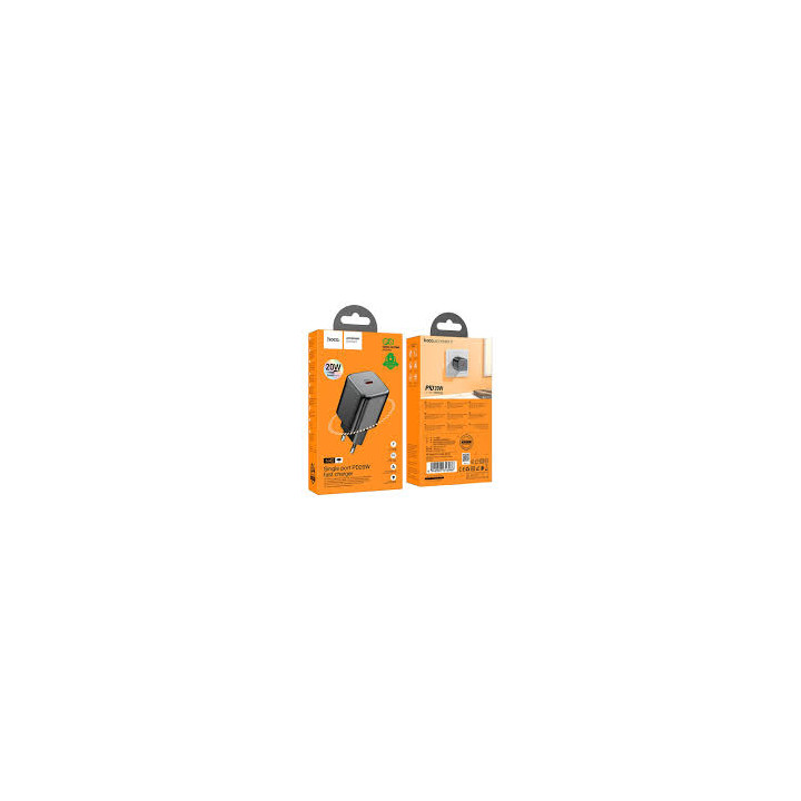 Hoco N40 Mighty Chargeur Secteur PD 20W Type-C avec Câble – Livraison 69 wilayas – Paiement CIB, Dahabia ou à la livraison