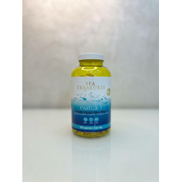 Sea Treasures Omega-3 Huile de Poisson 1000mg 300 Capsules – Livraison 69 wilayas – Paiement CIB, Dahabia ou à la livraison