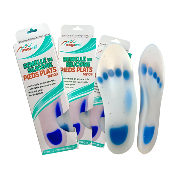 Megawell MS109 Semelles Orthopédiques pour Pieds Plats – Livraison 69 wilayas – Paiement CIB, Dahabia ou à la livraison