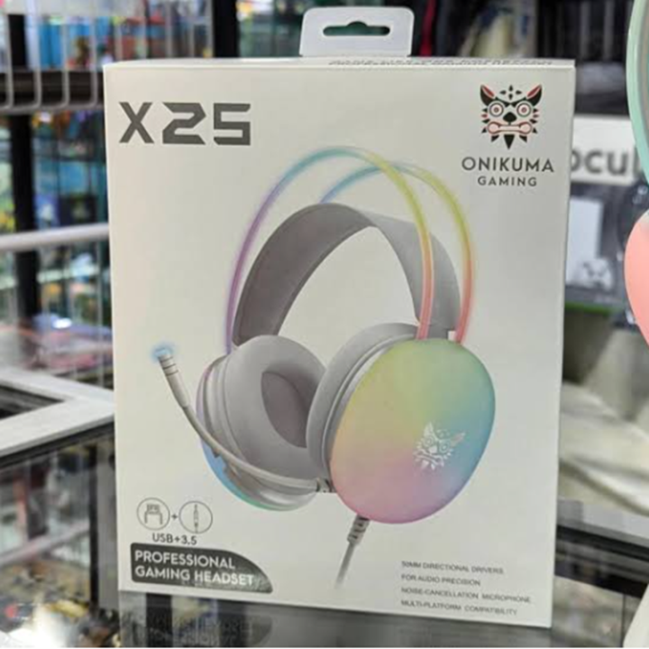 Casque Gaming ONIKUMA X25 – Micro Antibruit et Éclairage LED