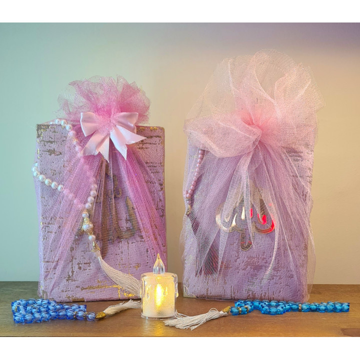Coffret Coran avec Chapelet (Sebha) – Emballage Cadeau Luxueux – Livraison 69 wilayas – Paiement CIB, Dahabia ou à la livraison