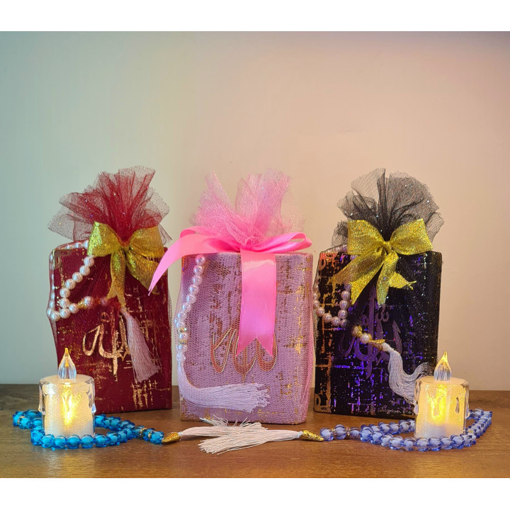 Coffret Coran avec Chapelet (Sebha) – Emballage Cadeau Luxueux – Livraison 69 wilayas – Paiement CIB, Dahabia ou à la livraison